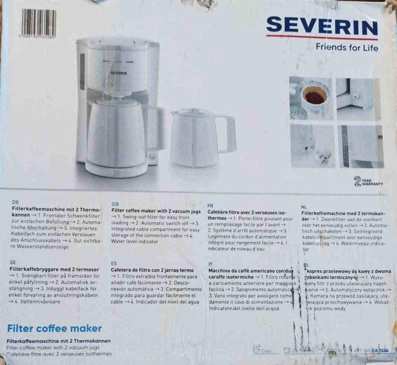 قهوه ساز SEVERIN  KA-9256 - Image 5