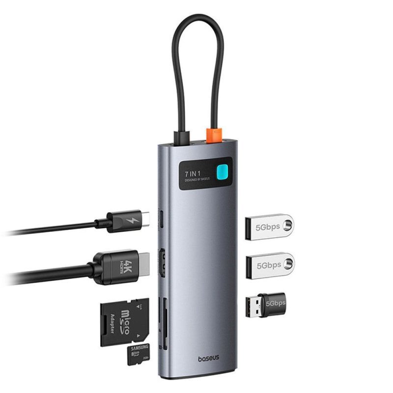 هاب 7 پورت USB-C باسئوس - Image 8