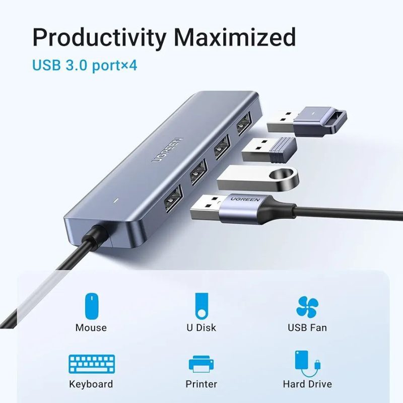 هاب 4 پورت USB  یوگرین - Image 4