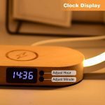 چراغ رومیزی  وایرلس شارژر چوبی - تصویر 12