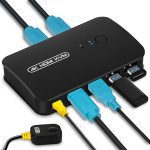 سوئیچ 2 پورت HDMI+USB