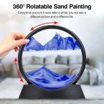 ساعت شنی طرح شناور ایستاده تابلو دکوری تزئینی quicksand painting - Image 3