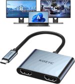 هاب KOZYC مبدل USB C به دو HDMI