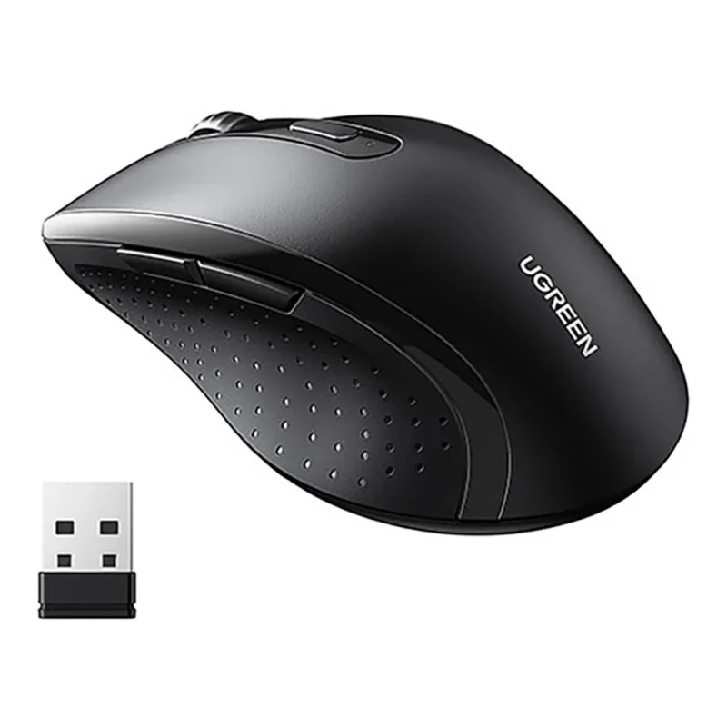 ماوس بی سیم UGREEN M511 طراحی ارگونومیک 2.4G، 4000 DPI، 5 DPI قابل تنظیم، 5 دکمه - Image 3