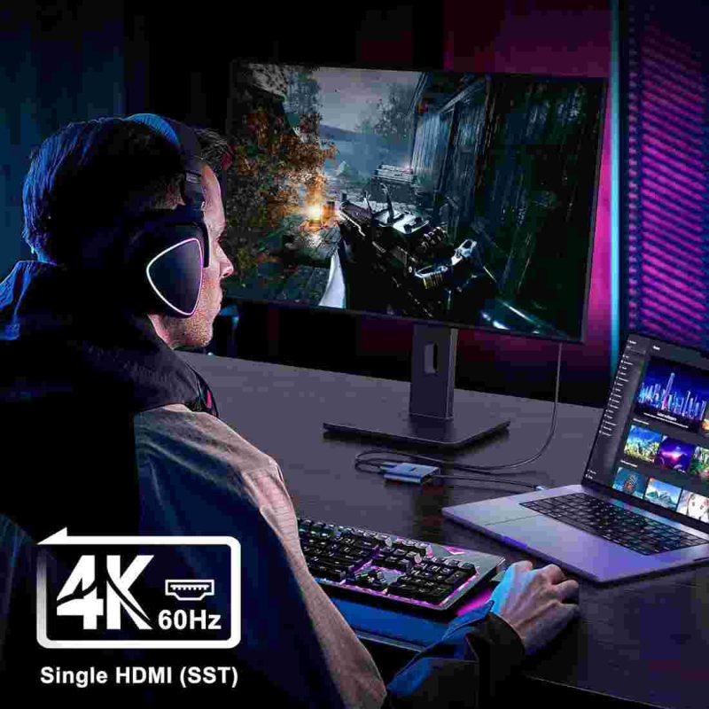 هاب KOZYC مبدل USB C به دو HDMI - Image 5