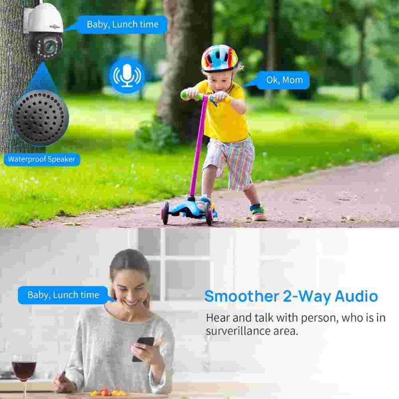 دوربین امنیتی مینی اسپید دام Hiseeu - تصویر 6