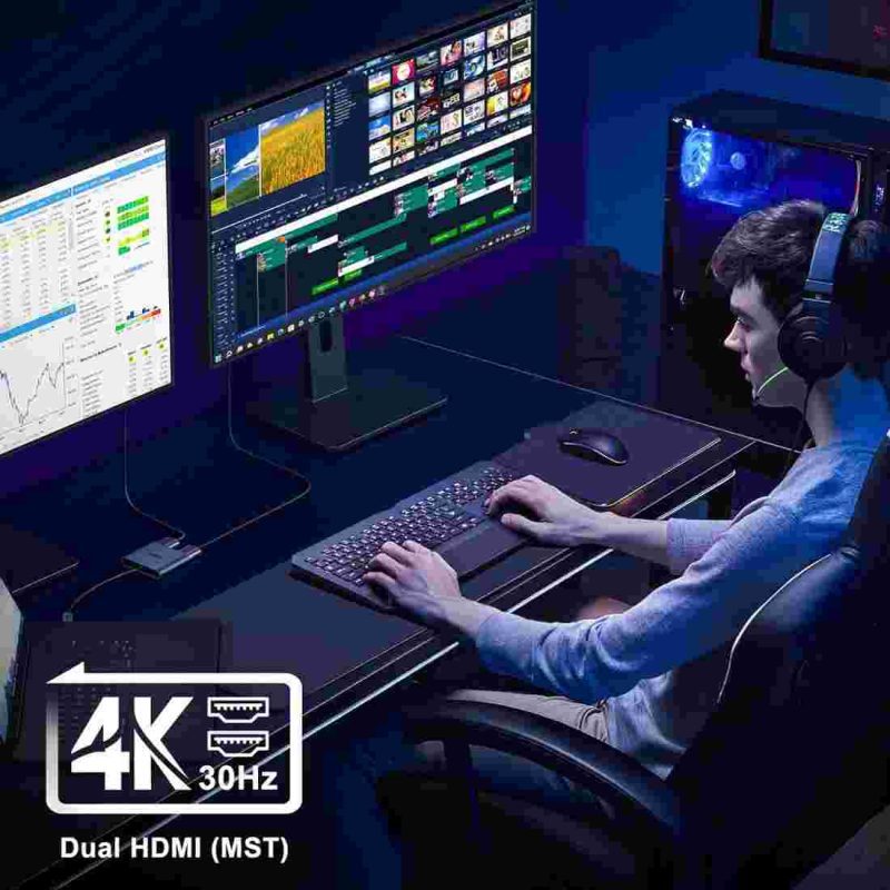 هاب KOZYC مبدل USB C به دو HDMI - Image 6