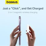 پاوربانک بیسوس مدل Magnetic Mini 2022  baseus PPCXM06 ظرفیت 6000 میلی آمپر ساعت - Image 3