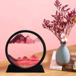 ساعت شنی بزرگ  طرح شناور ایستاده تابلو دکوری تزئینی quicksand painting - Image 4