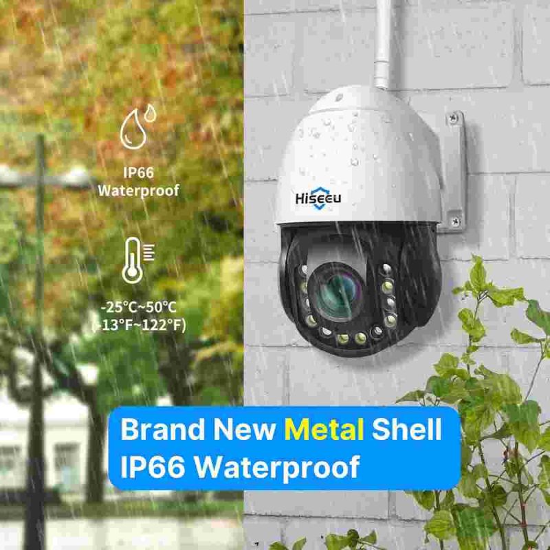دوربین امنیتی مینی اسپید دام Hiseeu - تصویر 7