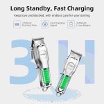 ماشین اصلاح حیوانات مدل  kitsky 8004 همراه با 6 شانه ماشین اصلاح و قیچی و شانه مخصوص - Image 9