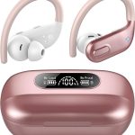 ایرپاد A7 , ایرپاد حلقه گوش  نمایشگر روی جعبه ی ایرپاد Deep Bass، IPX7 ضد آب , رنگ رز صورتی