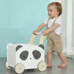 واکر چوبی کودک و سبد اسباب بازی  مدل labebe - Image 5