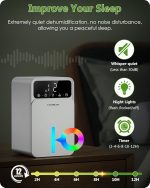 رطوبت‌گیر بی‌صدای  honmicon با حالت خواب و نور هفت رنگ - تصویر 2