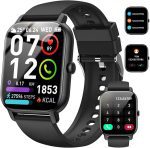 ساعت هوشمند aptkdoe  بند سیاه , 110 حالت ورزشی، ساعت تناسب اندام با مانیتور ضربان قلب - تصویر 2