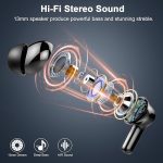 ایرپاد donerton I66  بلوتوث 5.4 Deep Bass Stereo، هدفون داخل گوش با 4 میکروفون ENC، - Image 9
