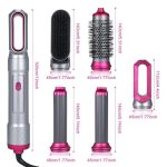 دستگاه حالت دهنده مو 5 در 1 Layhou طوسی و سرخابی