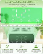 رطوبت‌گیر بی‌صدای  honmicon با حالت خواب و نور هفت رنگ - تصویر 6