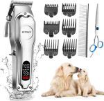 ماشین اصلاح حیوانات مدل  kitsky 8004 همراه با 6 شانه ماشین اصلاح و قیچی و شانه مخصوص - Image 5