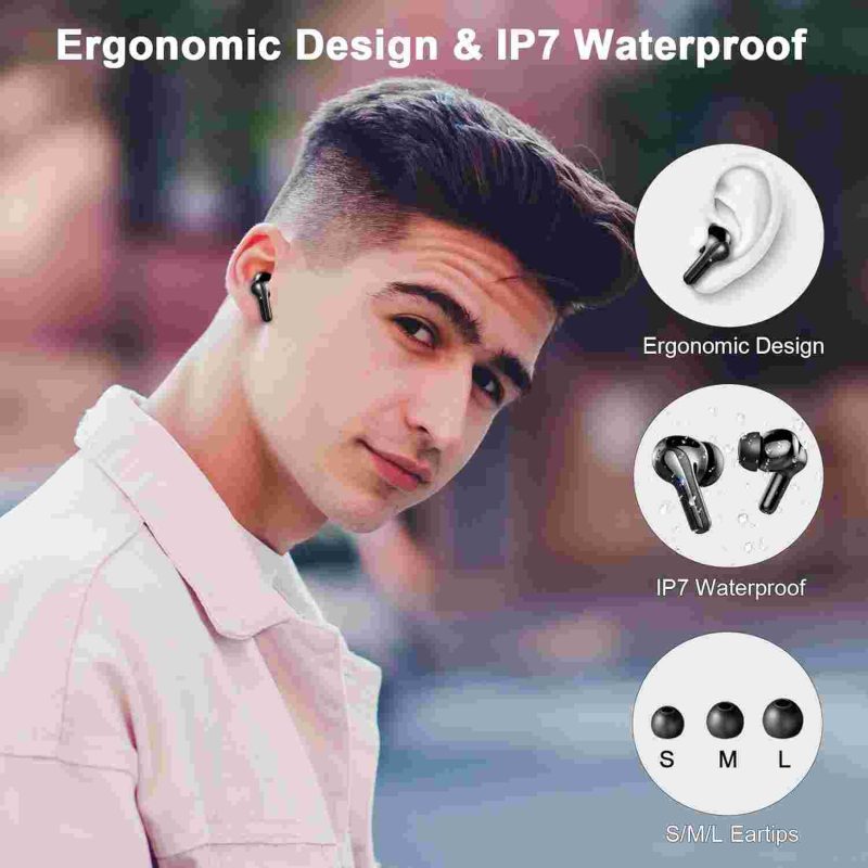 ایرپاد donerton I66  بلوتوث 5.4 Deep Bass Stereo، هدفون داخل گوش با 4 میکروفون ENC، - Image 5