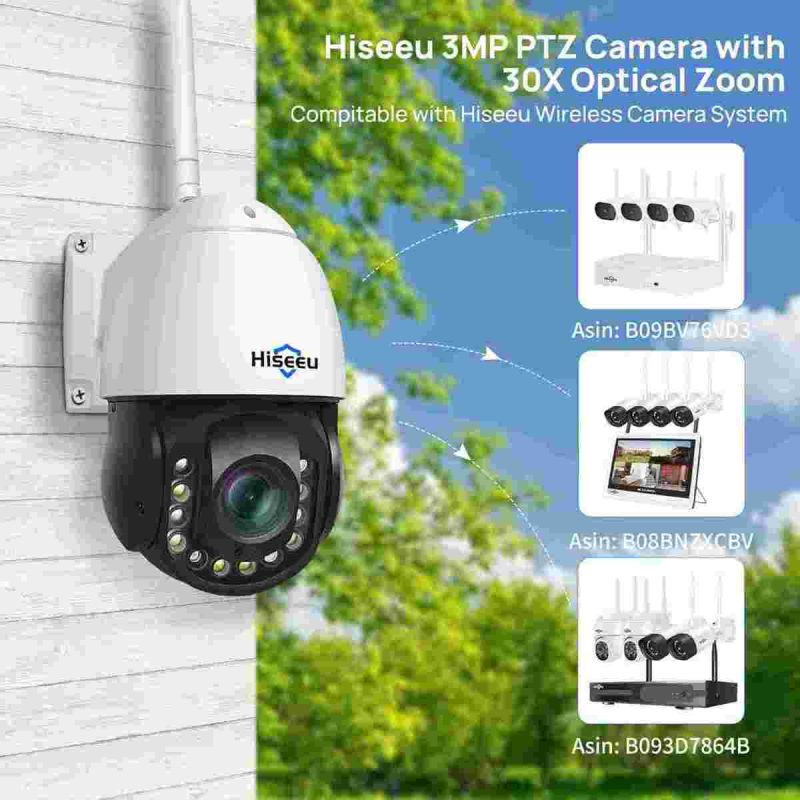 دوربین امنیتی مینی اسپید دام Hiseeu - تصویر 9