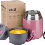 ظرف غذای 0.5 لیتری maxso SH860-5A\7A برای نگهداری غذاهای داغ همراه با قاشق