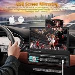 مانیتور ماشین Podofo Single Din Carplay با دوربین پشتیبان بلوتوث AHD، صفحه نمایش لمسی 7 اینچی MP5 Player - Image 6