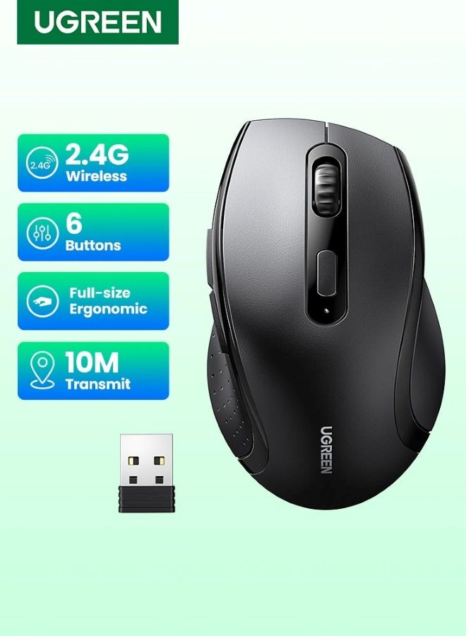 featured_image-3138 ماوس بی سیم UGREEN M511 طراحی ارگونومیک 2.4G، 4000 DPI، 5 DPI قابل تنظیم، 5 دکمه - Image 1