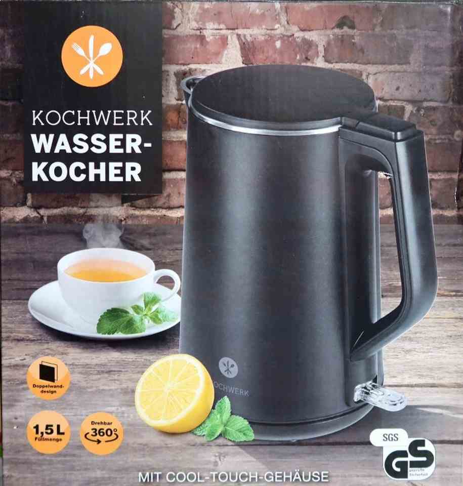 kochwerk-wasserkocher-wasserkocher-isolierfunktion-1-5-liter-cool-touch-in-schwarz-2200-w کتری برقی کوخورک Kochwerk KESS4103GS - Image 1