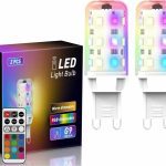 لامپ های LED تغییر رنگ کنترلی G9 RGB