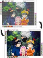 کیت تابلو نقاشی الماس 5 بعدی مدل انیمه ناروتو Naruto - Image 2