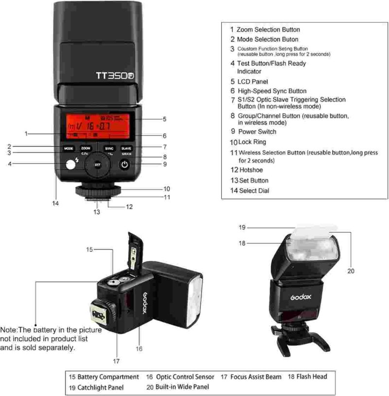 فلاش اکسترنال گودکس مدل Godox TT350F For Fujifilm برای فوجی - Image 4