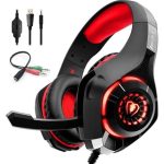هدست گیمینگ سیمی  beexcellent GM-1 سیاه و قرمز