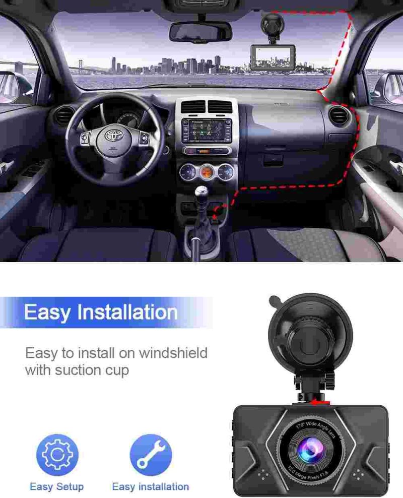 داش کم دوربین خودرو برند Lagocars مدل B-T33 - تصویر 6