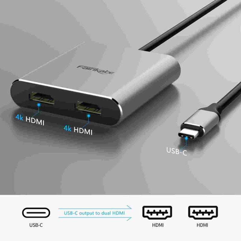 مبدل type c به HDMI برند FAIRIKABE 4K  - Image 6