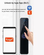 دستگیره هوشمند اثر انگشتی Tuya - تصویر 9