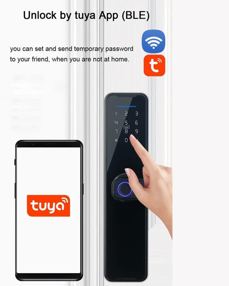 دستگیره هوشمند اثر انگشتی Tuya - تصویر 9