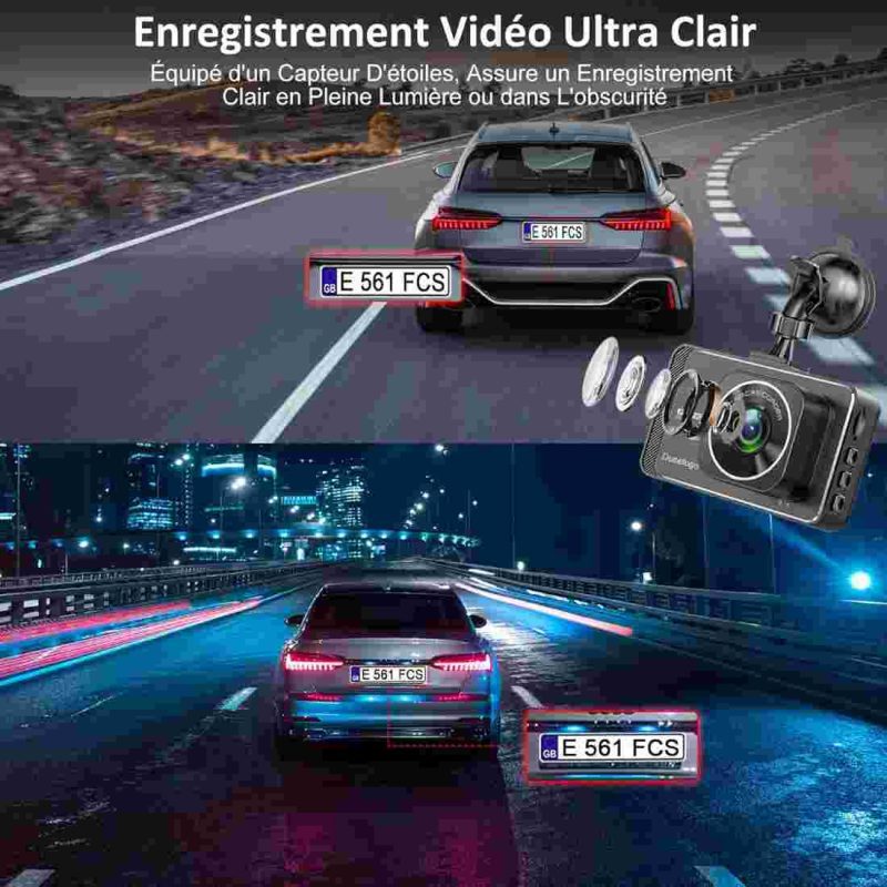 دوربین ثبت وقایع جلو و عقب خودرو Dusefogo 1080P+720P - Image 6