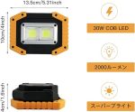 چراغ اضطراری پروژکتوری مدل W840پک دوعددی با 4 عدد باتری شارژی - Image 2