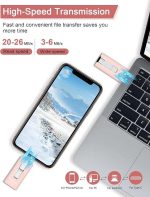 فلش مموری Keqiaai ظرفیت 512 گیگابایت برای iPhone Android, PC External Storage - تصویر 3