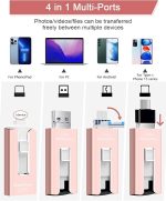 فلش مموری Keqiaai ظرفیت 512 گیگابایت برای iPhone Android, PC External Storage - تصویر 4