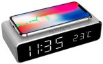ساعت رومیزی با شارژر بی سیم Wireless Charging Digital Alarm Clock - Image 2
