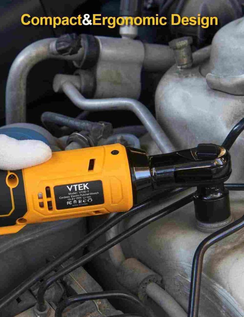 آچار بکس جغجغه‌ ای شارژی VTEK  مدلV116-2 - Image 3