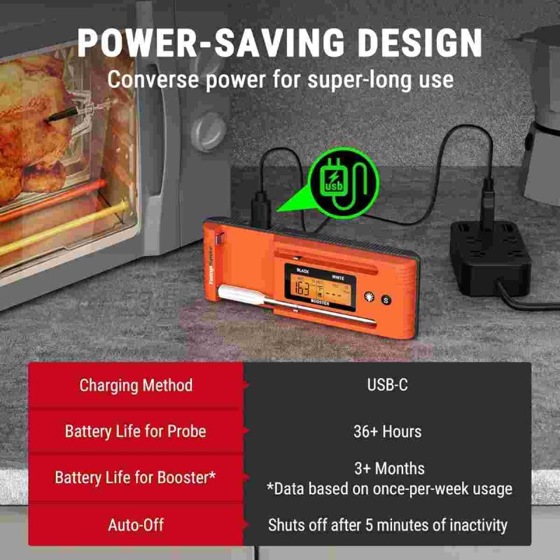 دماسنج پخت و پز دیجیتال برند ThermoPro مدل TP962W - تصویر 4