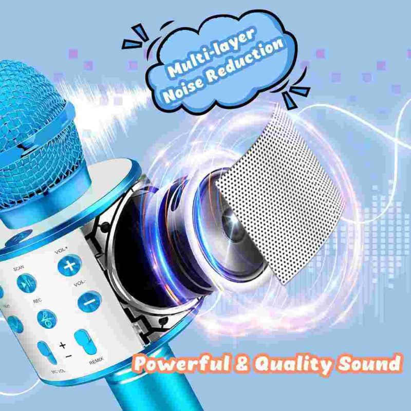 اسپیکر میکروفون handheld ktv ws-858 مدل : MK0003 - تصویر 4