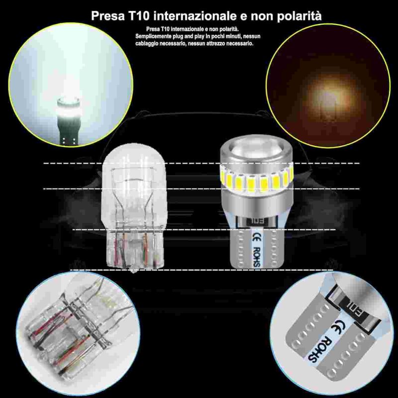 چراغ سکن لامپ های LED T10 W5W  XELORD - تصویر 6