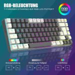 کیبورد و ماوس گیمینگ بی‌سیم RedThunder K84  ، QWERTZ آلمانی - تصویر 6