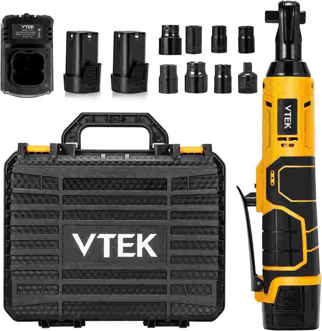 6 آچار بکس جغجغه ای شارژی VTEK مدلV116-2 - Image 1