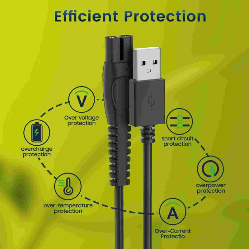 کابل شارژ USB ریش تراش V5 (پک دوعددی) - تصویر 8