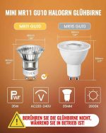 لامپ هالوژن DoRight 35 W GU10 پک2 عددی سفید گرم 2800 K - تصویر 5